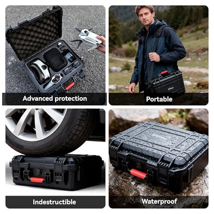 FPVtosky Hard Case for Antigravity A1, Waterproof Protective Storage Bag, Accessories Fit Drone, Batteries & RC Gear [Case ONLY]