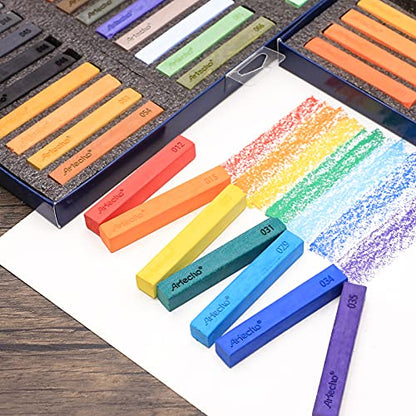Artecho 72pcs Soft Pastels, 70 Colors - style: 70 colors long