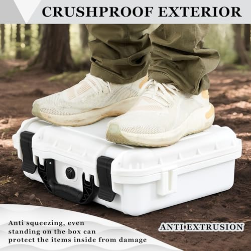 Relaxweex 11.3 x 8.7 x 4.2 Inch Hard Case, Grid Shell, White - color: White, size: 11.3 x 8.7 x 4.2 Inch, style: Grid Shell