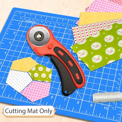 DIYSELF 9in×12in Cutting Mat, A4 Self Healing Craft Mat for Sewing - color: Blue, size: 12"L x 9"W