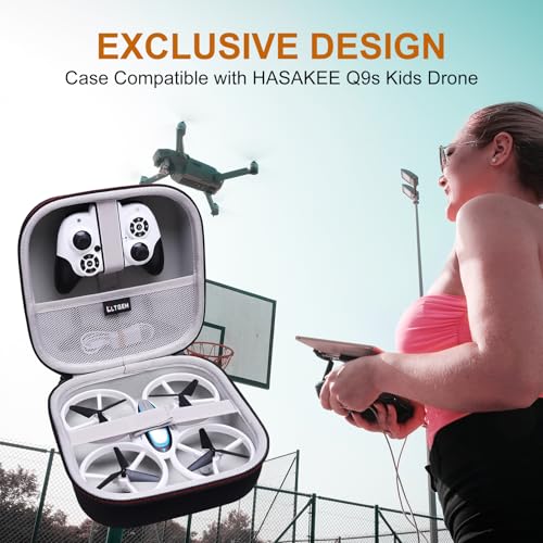 LTGEM Case Compatible with HASAKEE Q9s Kids Drone, Case Only (Black)