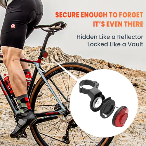 AirTag Bike Tracker Mount Hidden Anti-Theft Seatpost Reflector Holder