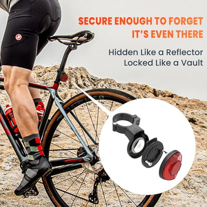 AirTag Bike Tracker Mount Hidden Anti-Theft Seatpost Reflector Holder