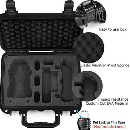 Lekufee Portable Waterproof Hard Case for DJI Mavic Mini & SE Accessories (Case Only, Not for Mini 4k/2/3/4)