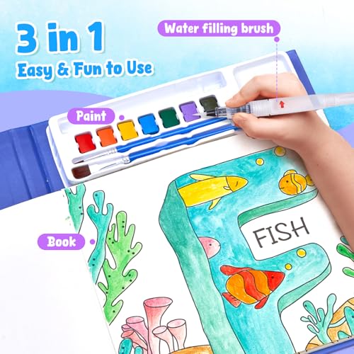 JoyCat Paint with Water Coloring Books for Toddlers (Alphabet) - style: Alphabet