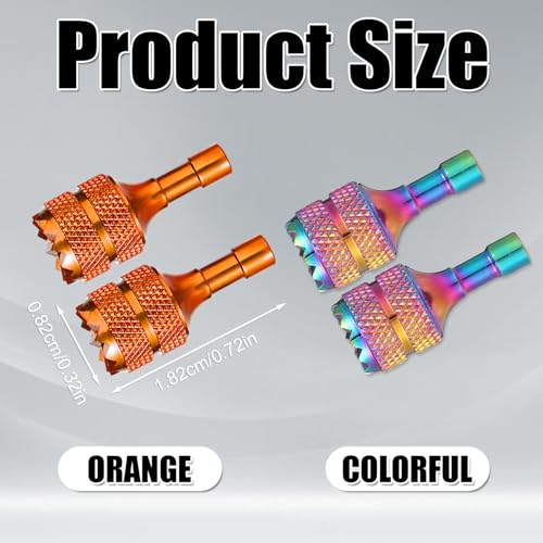 4pcs Mini Joystick Replacement Compatible with DJI Mini 3 Pro - color: Dazzling Color,orange