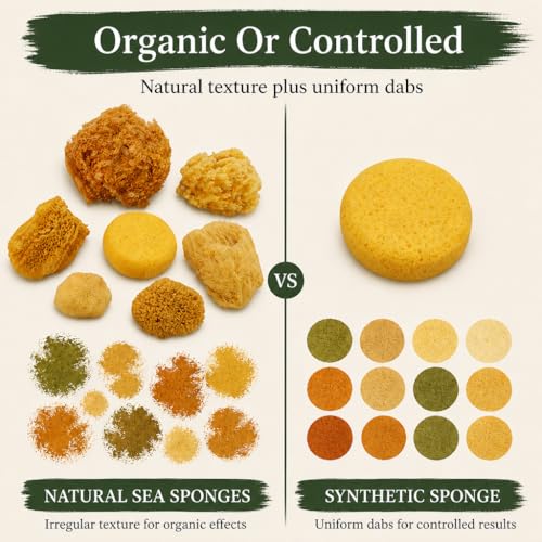 Natural Sea & Synthetic Sponges 7pk, Assorted Sizes, Painting & Crafts