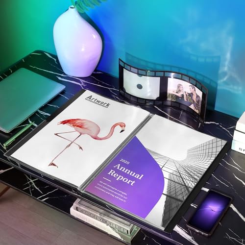 Sooez Heavy Duty Binder with Plastic Sleeves 18"x24", Portfolio Folder - color: Black, size: 18"x24" - 1 Pack