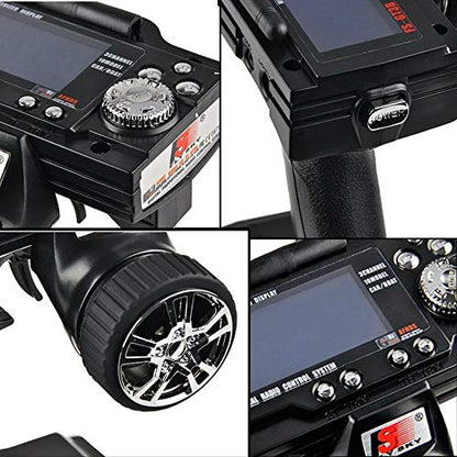 Flysky FS-GT3B Rc Transmitter & FS-GR3E Receiver, 2.4Ghz 3 Channel Rc Car Remote Controller and Receiver