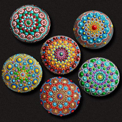 Weysat 44 Pcs Mandala Rock Painting Tools Mandala Dotting Kit DIY Crafts