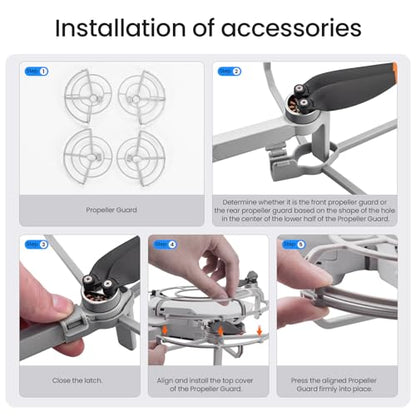 DJI Mini 4K Fly More Bundle, Drone with 4K UHD Camera for Adults, 3 Batterys, Drone Case, Propellers Compatible, Propeller Guard, landing pad