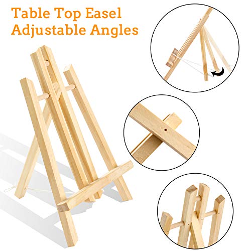 AROIC 20Pack 11.8in Wood Easels,Painting Party Easel,Canvas Holder - style: 11.8"-20p