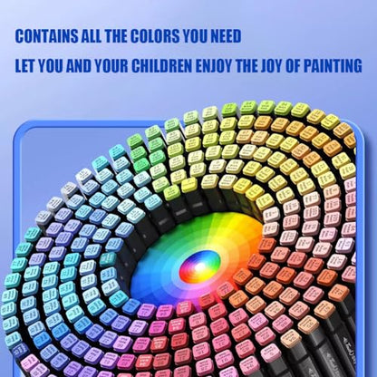 Alcohol Markers, 262 Colors Art Drawing Markers Set for Kids Adults