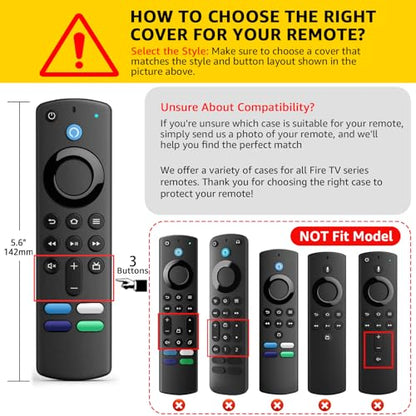 (2 Pack) OneBom Protective Remote Cover, Silicone Remote Control Case, Anti Slip Shockproof Protective Case with Lanyard(Not Golw Blue&Not Golw Red) - color: Blue&Red