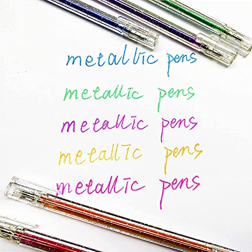 SMOOTHERPRO Glitter Gel Pens, 8 Colors 1.0mm Sparkle Ink - size: 1 Count (Pack of 8)