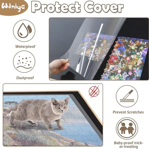 Wdmiya Rotating Puzzle Board 1500 Pieces - Vertical & Horizontal Adjustable