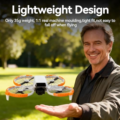 DJI Flip Accessories Bundle 5-in-1 for RC 2 Screen Controller, Portable Carrying Case for 3 Batteries, Propeller Guards, Landing Gear, Sunshade & Strap, Compatible Flip (RC 2/Combo)