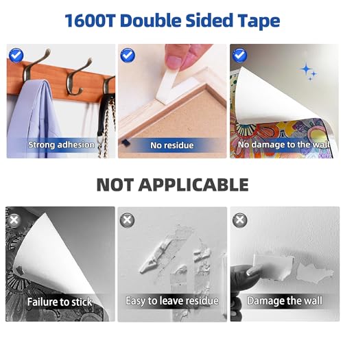 3M Double Sided Tape Heavy Duty 1.18" ×16.5ft mounting Tape Adhesive Strips - size: 1.18in*16.5ft