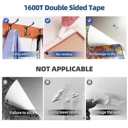 3M Double Sided Tape Heavy Duty 1.18" ×16.5ft mounting Tape Adhesive Strips - size: 1.18in*16.5ft