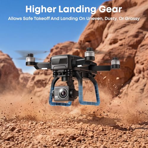 Bwine F7GB2 Pro Drones with Camera for Adults 4K UHD Aerial 3-Axis Gimbal - color: Dark Gray
