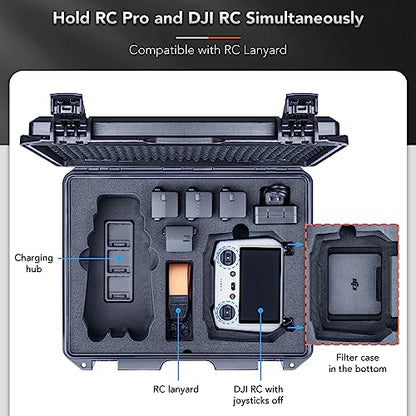 Lykus Titan M350 Hard Case for DJI Mavic 3 Pro/Classic and RC Pro,RC2