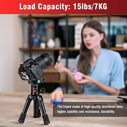 JOILCAN Aluminum Mini Tripod, 21" Desktop Tripod with 360° Ball Head - size: 21 Inch