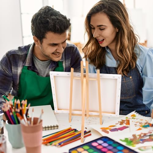 ESRICH 2 PCS 16in Wood Easels, Tabletop Easel for Painting Party - style: 16"-2P