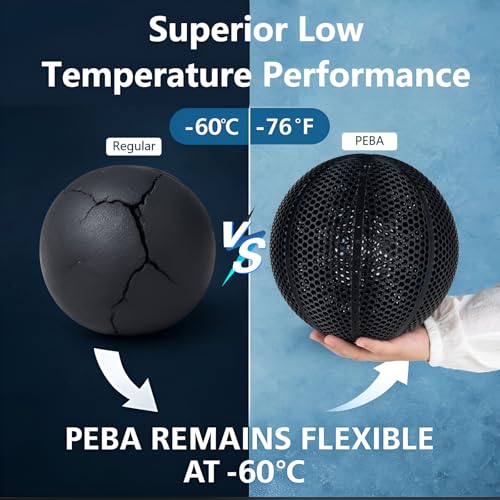 Siraya Tech Rebound PEBA 95A Super TPU 3D Printer Filament, Black, 800g - color: Peba 95a Black