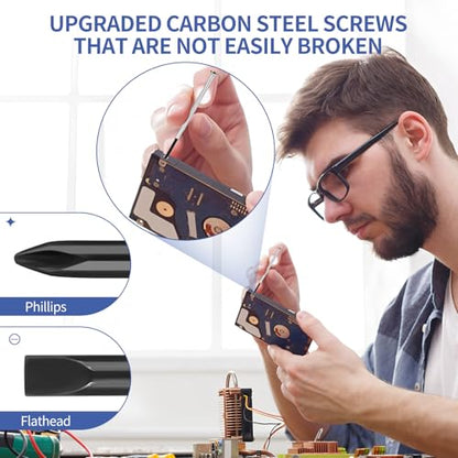 11PCS Mini Screwdriver Set,Small Screwdriver Set with 11 Different Size