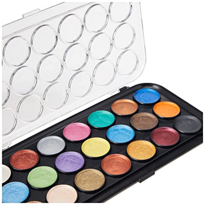 Yasutomo NPWC21 Pearlescent Watercolor Set, 21-Colors
