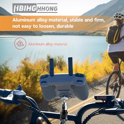 RC RC2 Bicycle Bracket Mount Adapter for DJI Air 3/Mini 4 Pro/Mini 3/Mini 3 Pro Remote Control Cycling Bicycle Handlebar Holder Clamp Bracket Base Remote Control with Screen Accessory