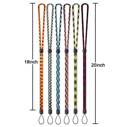 Foshine Lanyards,Adjustable Lanyard 6pcs Colors long Neck Lanyards Straps - color: 6 Colors
