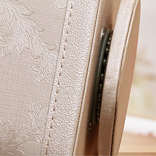 PU Leather 360° Rotatable Remote Control Holder,Nightstand TV Remote Caddy - color: 1 A Embroidery Flower