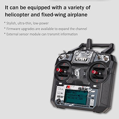 Flysky FS-i6X 2.4GHz 10CH AFHDS 2A RC Transmitter with FS-iA6B Receiver for RC Drone Airplane Helicopter