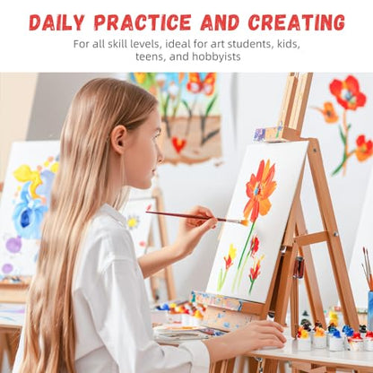 Simetufy 100 Pack 8x10 Bulk Small Canvas Boards for Painting Value Pack - size: 8"x10"- 100pcs