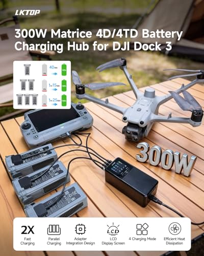 LKTOP 300W Matrice 4D/4TD(Dock3) Parallel Charging Hub