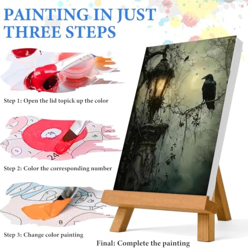 WUDWL Paint by Numbers Kit for Adults Beginner, with Framed - color: YH04250