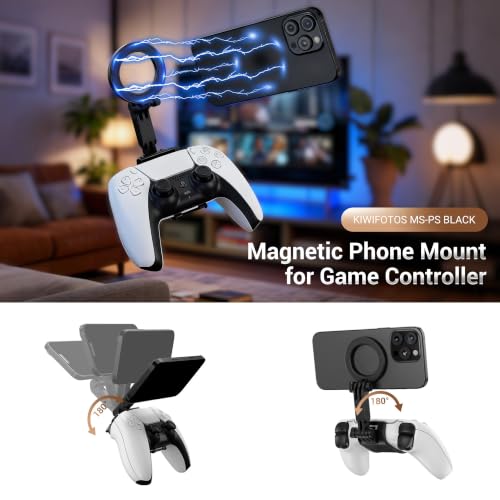 KIWIFOTOS Magnetic Phone Mount for PS5 Wireless Controller - color: for PS5 Gaming Controller