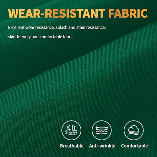 BOHARERS Green Aprons with Pockets - Restaurant Bib Apron for Work Home Kitchen Washable Chef Aprons Costume - color: 01 Pack Red Green