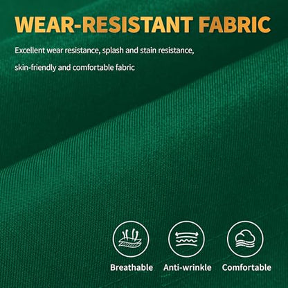 BOHARERS Green Aprons with Pockets - Restaurant Bib Apron for Work Home Kitchen Washable Chef Aprons Costume - color: 01 Pack Red Green