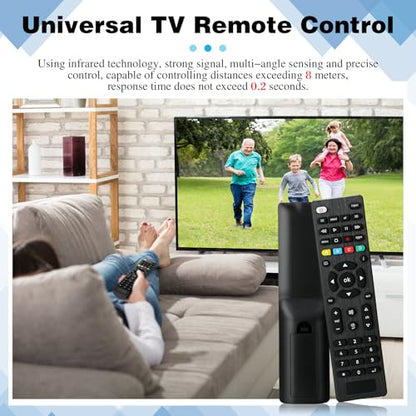 5 Pack Universal TV Remote Replacement Compatible with All Smart TV LED LCD HDTV 3D Series for Motel Hotel Nursing Home (Regular)