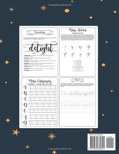 The Beginner's Guide to Calligraphy and Hand Lettering for kids: A Step by Step Calligraphy Guide and Workbook with Practice Pages , Techniques and Projects to Learn to Letter