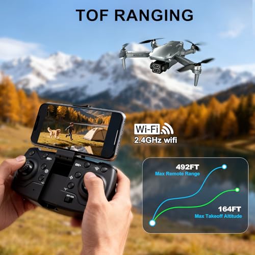 1080P HD Drones with Camera for Adults,Foldable Drone for Beginners - color: Gungrey