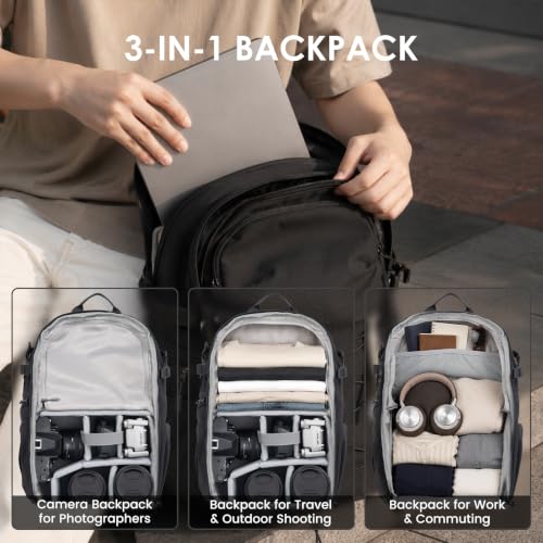 TARION Urban Camera Backpack for Photographers 21L ROVE FX21 Black - color: Black
