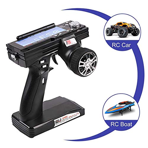 Flysky FS-GT3B Rc Transmitter & FS-GR3E Receiver, 2.4Ghz 3 Channel Rc Car Remote Controller and Receiver