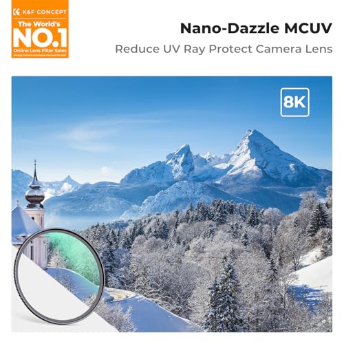 K&F CONCEPT 52mm MC UV Protection Lens Filter with 24-Layer Multi-Coated - size: 52mm