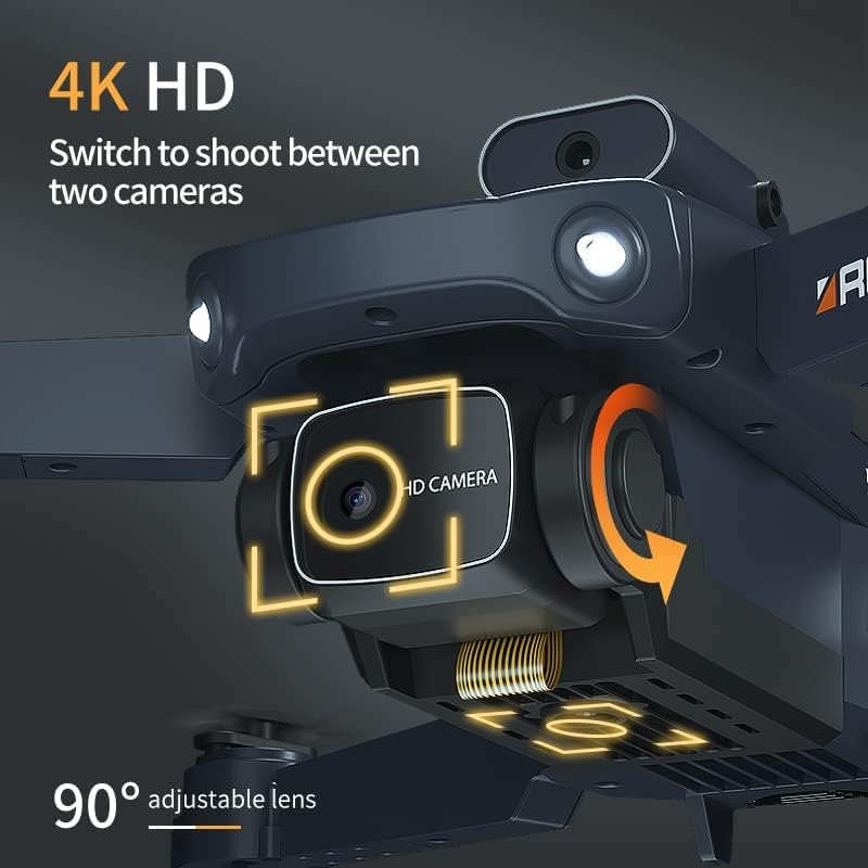 Foldable Drones with Camera for Adults, FPV Drone with WiFi Live Video for Beginners, 2 Batteries, Carrying Case, Altitude Hold, Gifts Drone for Adults