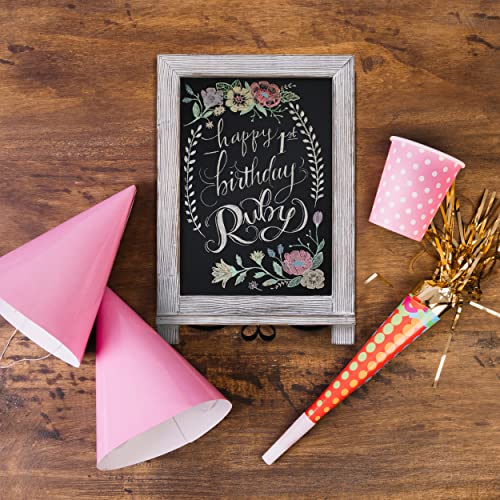 HBCY Creations Magnetic Tabletop Chalkboard Sign, 9.5" x 14", Rustic - color: 1- Whitewashed, size: 10"W x 14"H