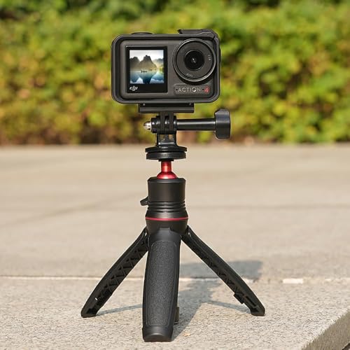 OKFUN 2 PCS Magnetic Quick Release Adapter Mount Base for DJI OSMO Action 5 Pro,Multifunctional Osmo Action 4/3 Magnet Bracket with Dual-Claws Accessories,Attachable Tripod, Selfie,Vlogging