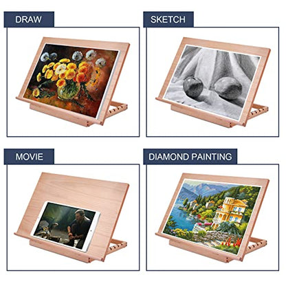 Miratuso Large Drawing & Sketching Board, Art Tabletop Easel Painting Easel - style: A2